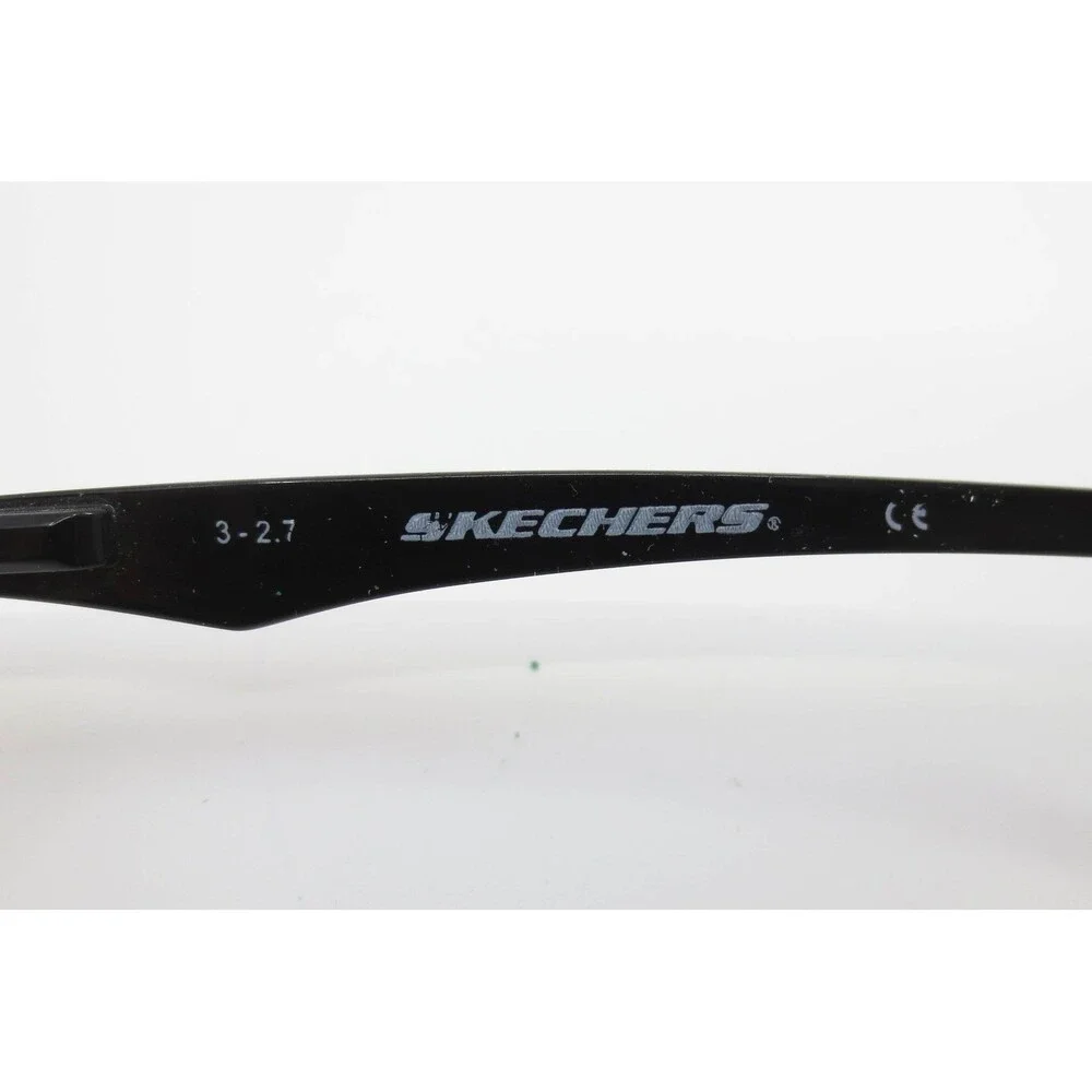 Skechers Logan SE1078-1 Rectangular Eyeglass Frames Black Orange 50-16-130 SKX